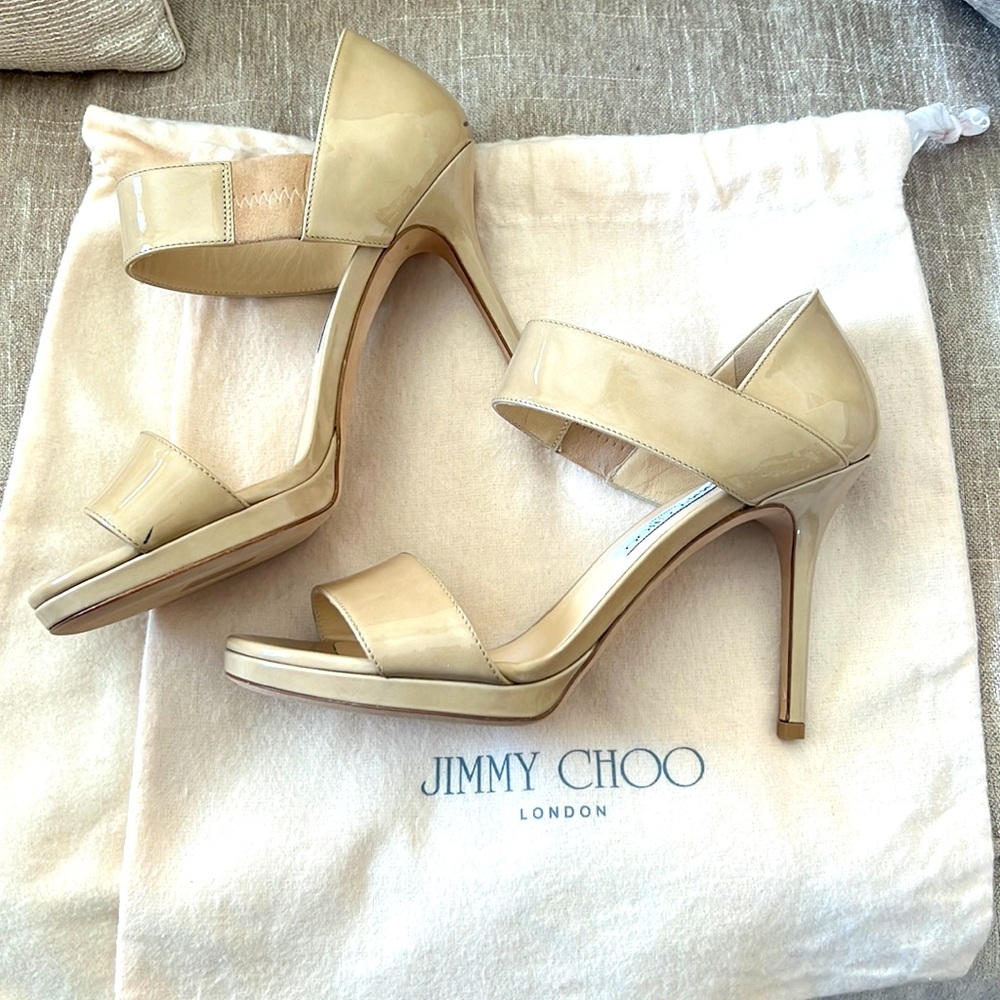 Jimmy Choo nude heels